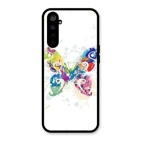 Abstract Butterfly Glass Back Case for Realme 6