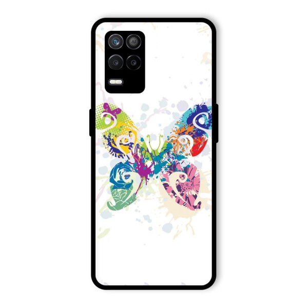 Abstract Butterfly Glass Back Case for Realme 9 5G