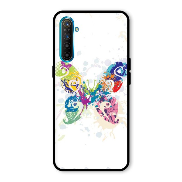 Abstract Butterfly Glass Back Case for Realme XT