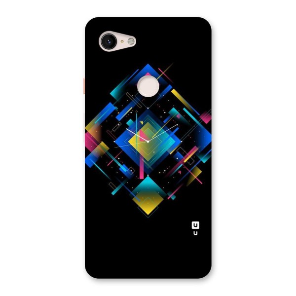 Abstract Clock Back Case for Google Pixel 3 XL