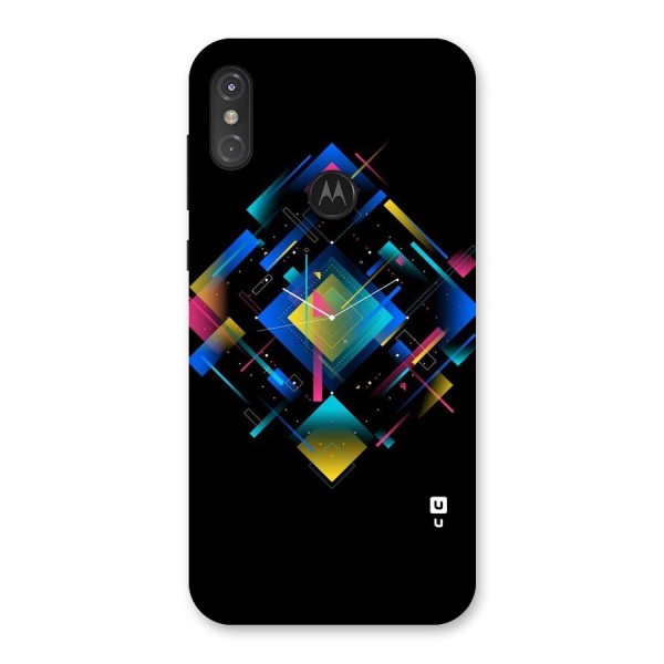 Abstract Clock Back Case for Motorola One Power