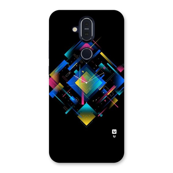 Abstract Clock Back Case for Nokia 8.1