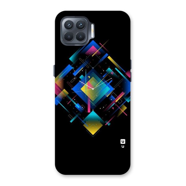 Abstract Clock Back Case for Oppo F17 Pro