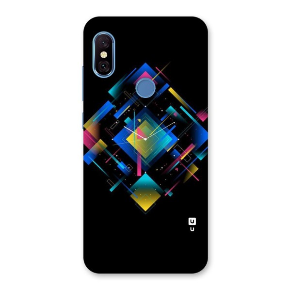 Abstract Clock Back Case for Redmi Note 6 Pro