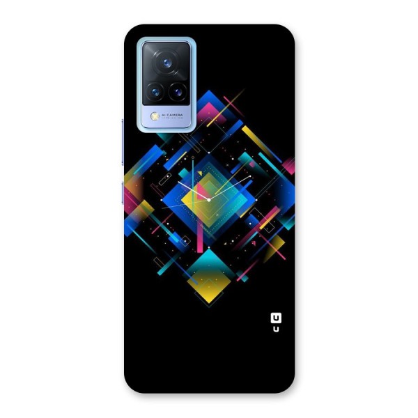 Abstract Clock Back Case for Vivo V21 5G