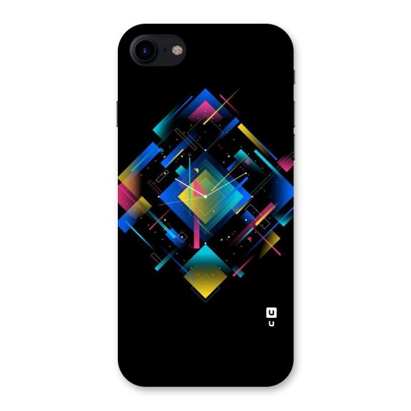 Abstract Clock Back Case for iPhone SE 2020