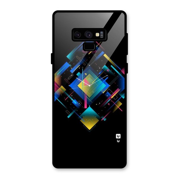 Abstract Clock Glass Back Case for Galaxy Note 9