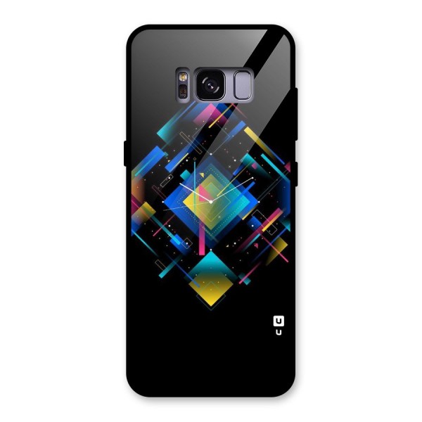 Abstract Clock Glass Back Case for Galaxy S8