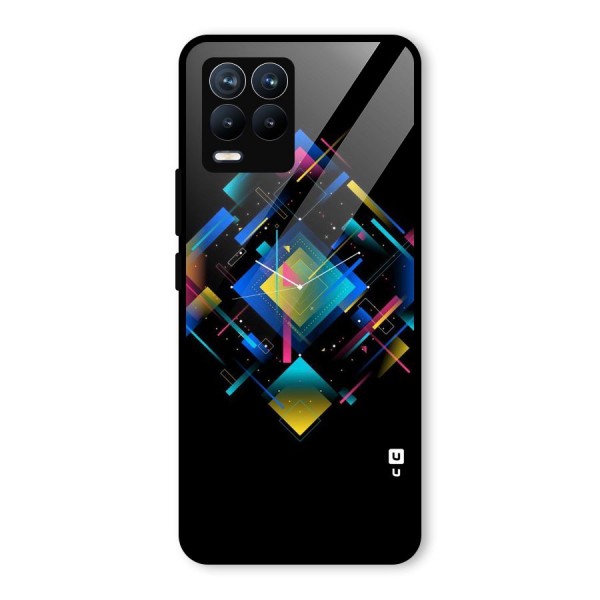 Abstract Clock Glass Back Case for Realme 8 Pro