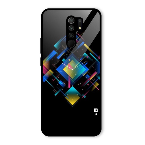 Abstract Clock Glass Back Case for Redmi 9 Prime