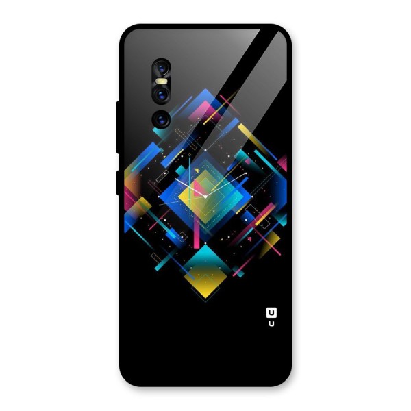 Abstract Clock Glass Back Case for Vivo V15 Pro