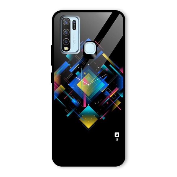 Abstract Clock Glass Back Case for Vivo Y30