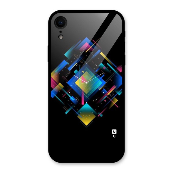 Abstract Clock Glass Back Case for XR