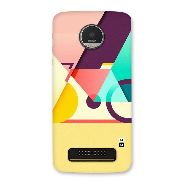 Abstract Cycle Back Case for Moto Z Play