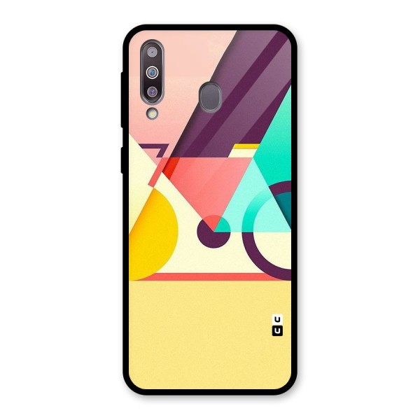 Abstract Cycle Glass Back Case for Galaxy M30