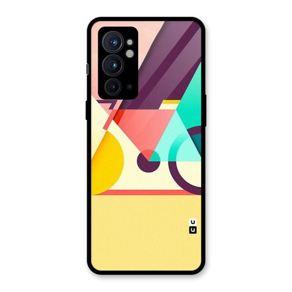 Abstract Cycle Glass Back Case for OnePlus 9RT 5G