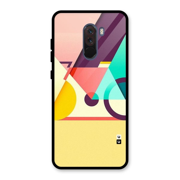 Abstract Cycle Glass Back Case for Poco F1