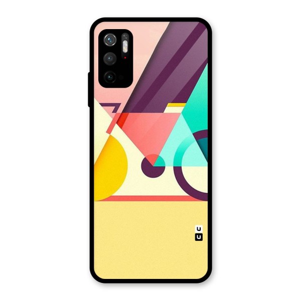 Abstract Cycle Glass Back Case for Poco M3 Pro 5G