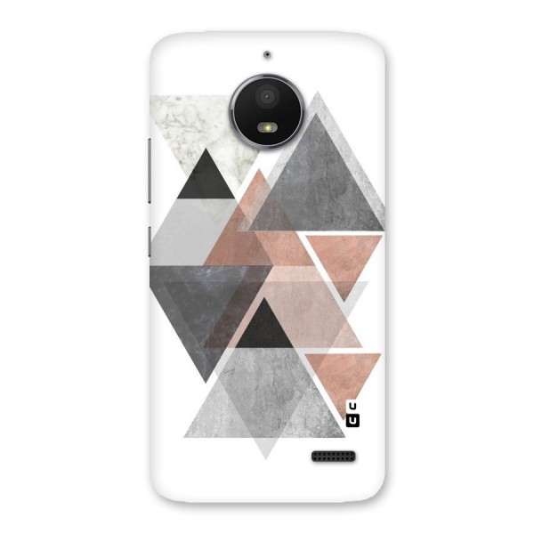 Abstract Diamond Pink Design Back Case for Moto E4