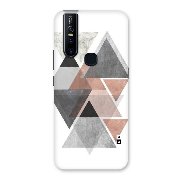 Abstract Diamond Pink Design Back Case for Vivo V15