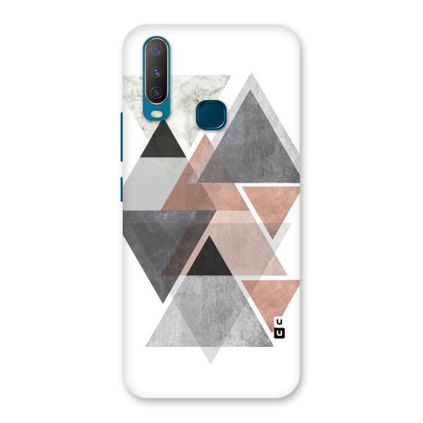 Abstract Diamond Pink Design Back Case for Vivo Y17