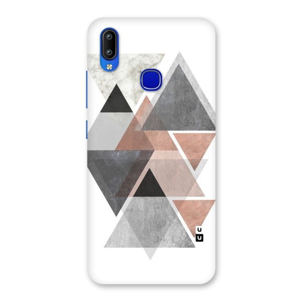 Abstract Diamond Pink Design Back Case for Vivo Y91