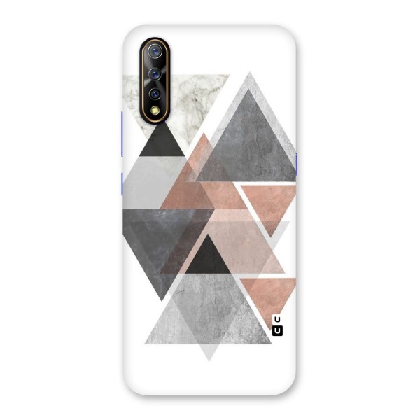 Abstract Diamond Pink Design Back Case for Vivo Z1x