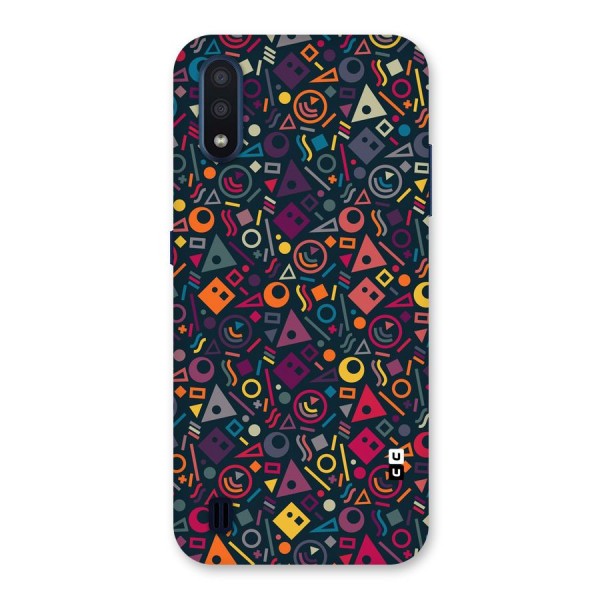 Abstract Figures Back Case for Galaxy M01