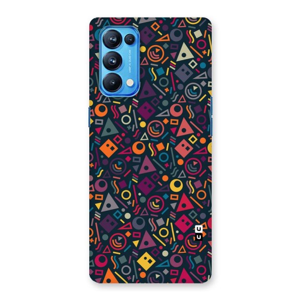 Abstract Figures Back Case for Oppo Reno5 Pro 5G