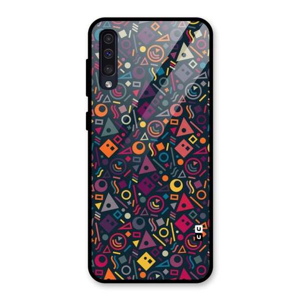 Abstract Figures Glass Back Case for Galaxy A50s