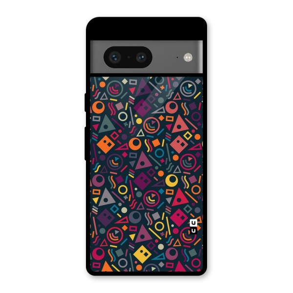 Abstract Figures Glass Back Case for Google Pixel 7