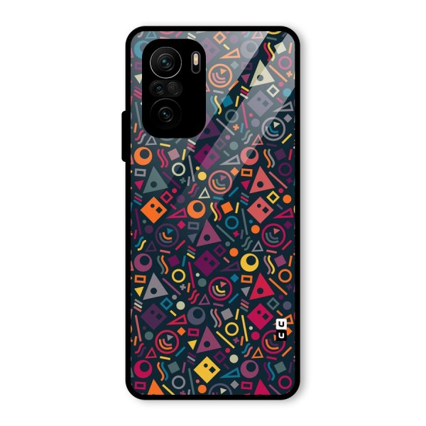 Abstract Figures Glass Back Case for Mi 11x