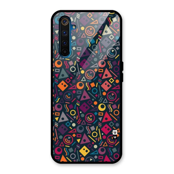 Abstract Figures Glass Back Case for Realme 6 Pro