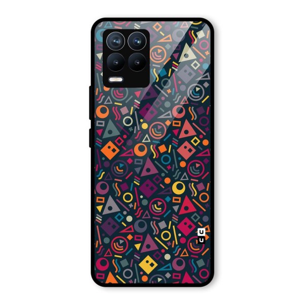 Abstract Figures Glass Back Case for Realme 8 Pro