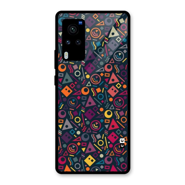 Abstract Figures Glass Back Case for Vivo X60 Pro