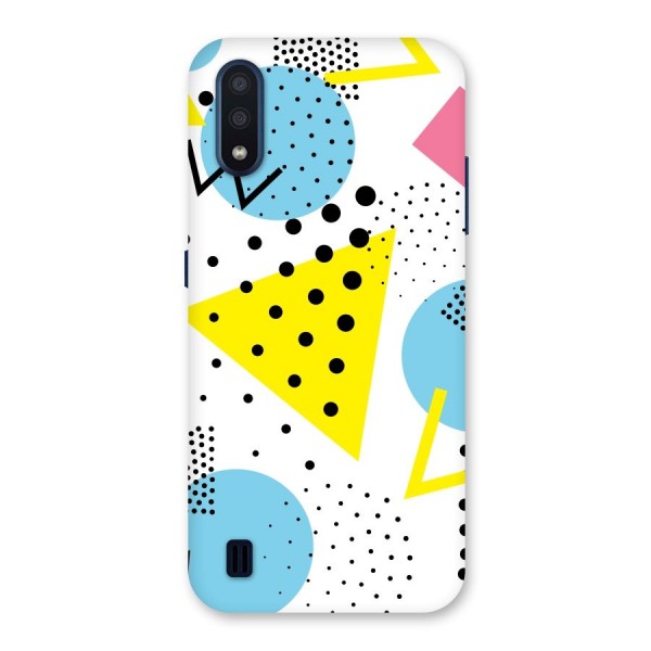 Abstract Geometry Back Case for Galaxy M01