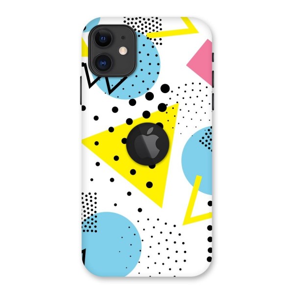 Abstract Geometry Back Case for iPhone 11 Logo Cut