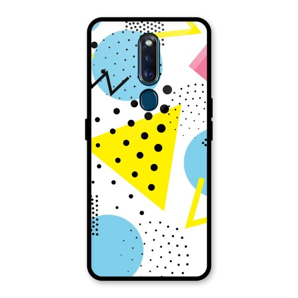 Abstract Geometry Glass Back Case for Oppo F11 Pro