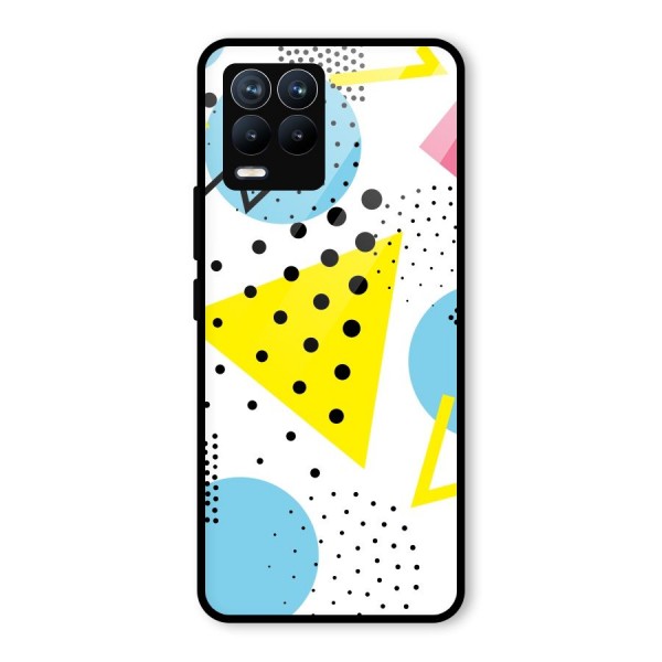 Abstract Geometry Glass Back Case for Realme 8 Pro