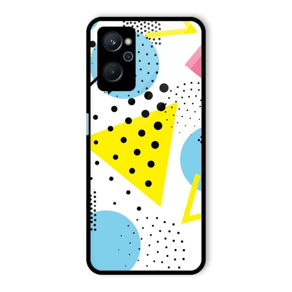 Abstract Geometry Glass Back Case for Realme 9i