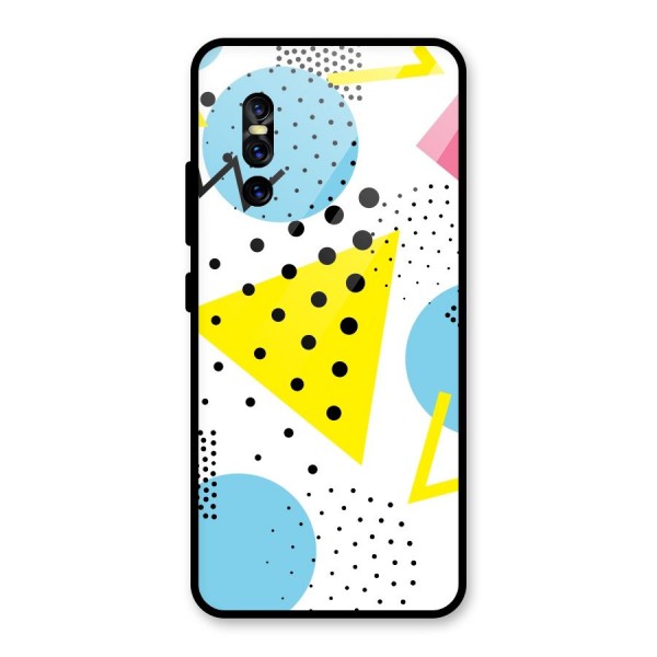 Abstract Geometry Glass Back Case for Vivo V15 Pro