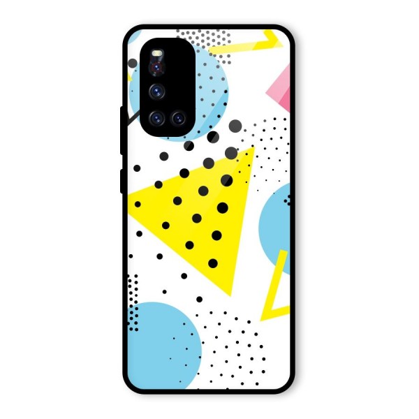 Abstract Geometry Glass Back Case for Vivo V19