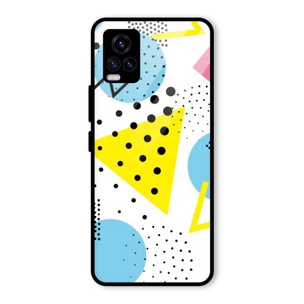 Abstract Geometry Glass Back Case for Vivo V20