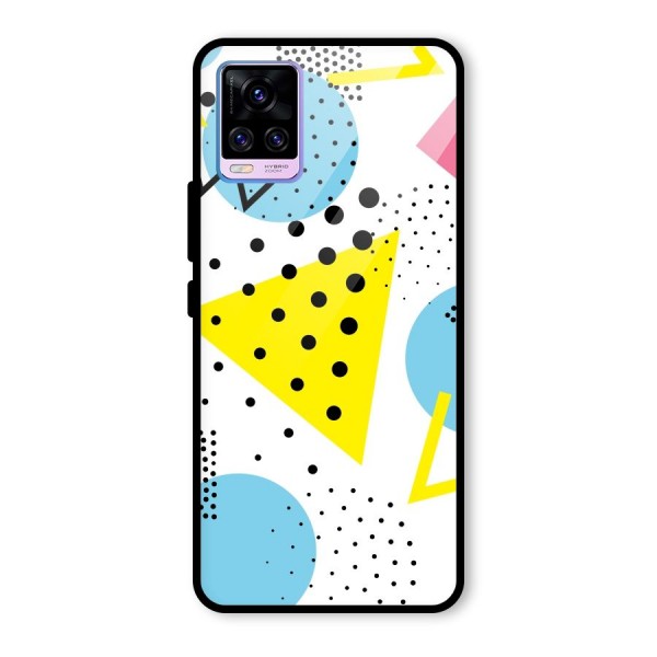 Abstract Geometry Glass Back Case for Vivo V20 Pro