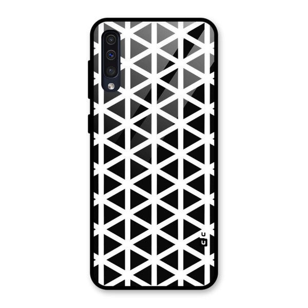 Abstract Geometry Maze Glass Back Case for Galaxy A50s