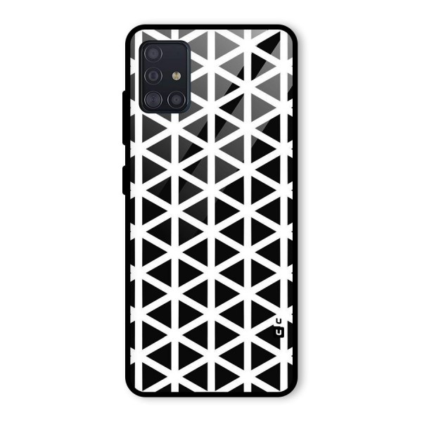 Abstract Geometry Maze Glass Back Case for Galaxy A51