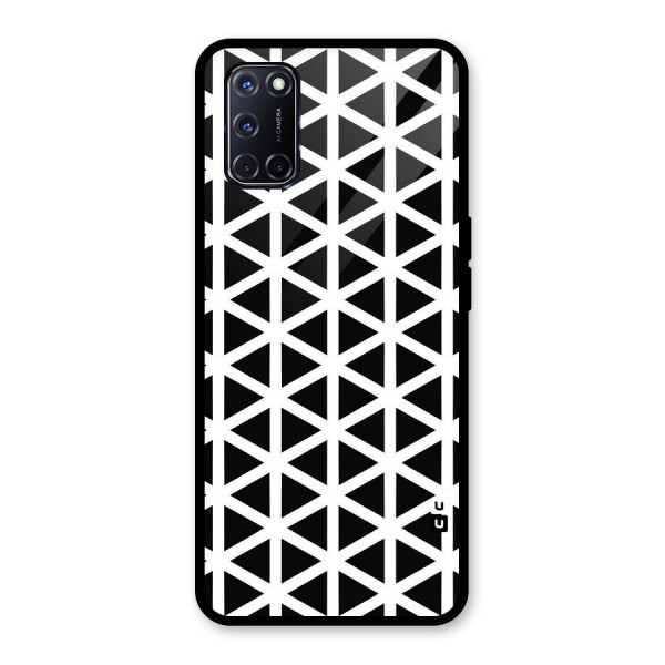 Abstract Geometry Maze Glass Back Case for Oppo A52