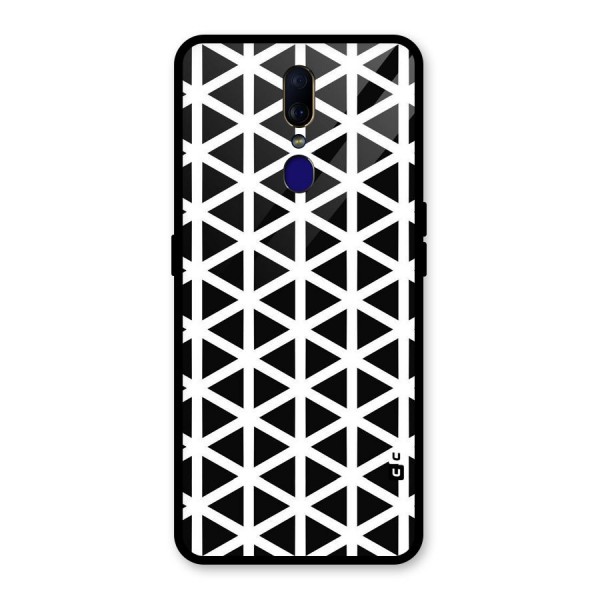 Abstract Geometry Maze Glass Back Case for Oppo F11