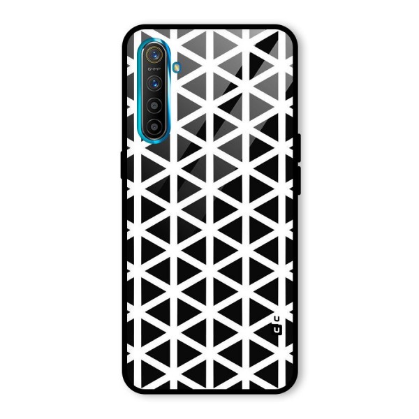 Abstract Geometry Maze Glass Back Case for Realme XT