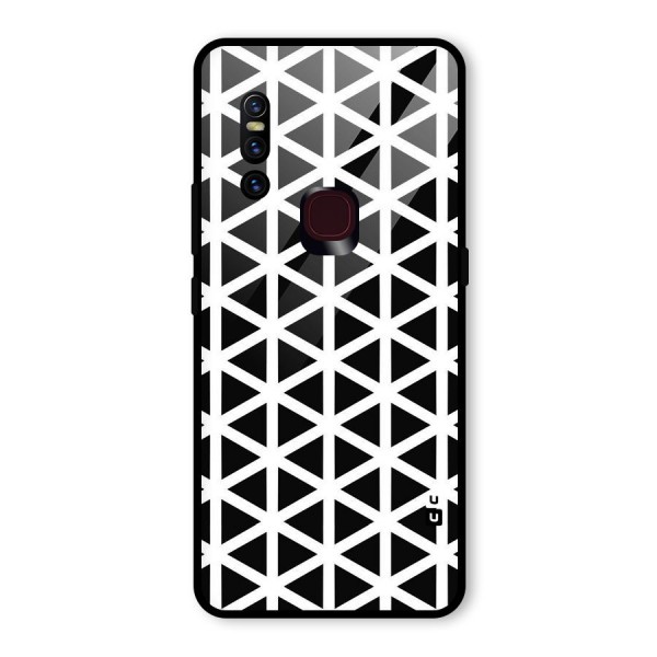 Abstract Geometry Maze Glass Back Case for Vivo V15